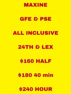 escorts ———- MAXINE $160 half hour special ————